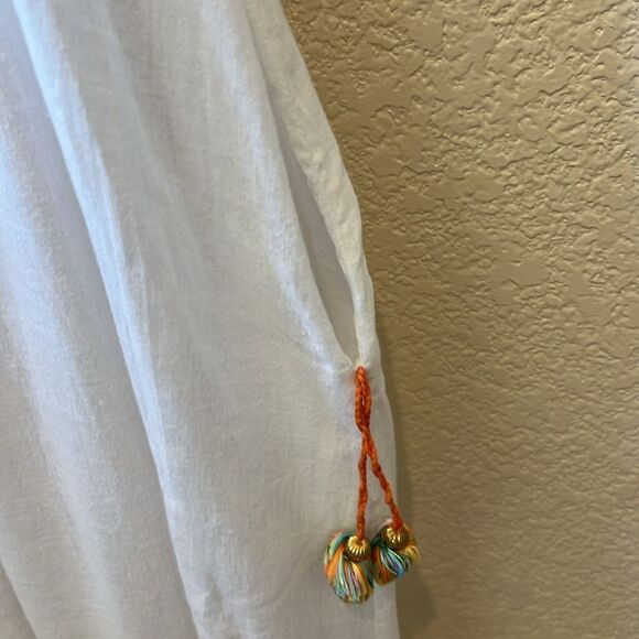 Mara Hoffman White Multicolor Accents Maxi Dress Large as seen on Runway Large - Picture 7 of 16